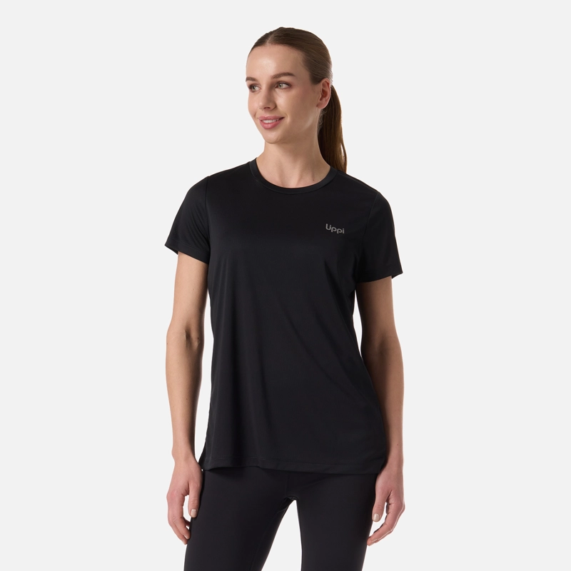 POLERA MUJER CORE Q-DRY T-SHIRT NEGRO LIPPI - 1
