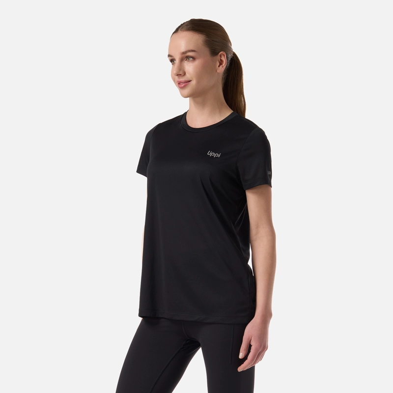 POLERA MUJER CORE Q-DRY T-SHIRT NEGRO LIPPI - 2