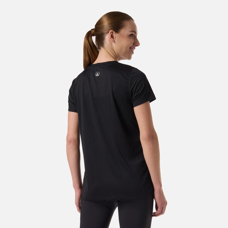 POLERA MUJER CORE Q-DRY T-SHIRT NEGRO LIPPI - 3