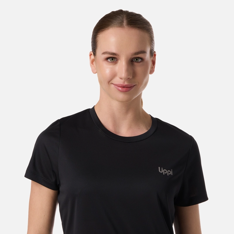 POLERA MUJER CORE Q-DRY T-SHIRT NEGRO LIPPI - 4