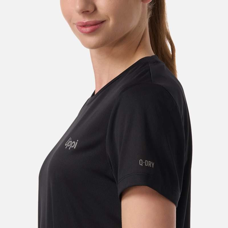 POLERA MUJER CORE Q-DRY T-SHIRT NEGRO LIPPI - 5