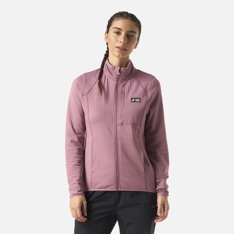 POLERON MUJER TAINA FULL ZIP LILA HAKA HONU - 1