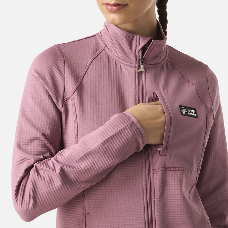POLERON MUJER TAINA FULL ZIP LILA HAKA HONU - 4
