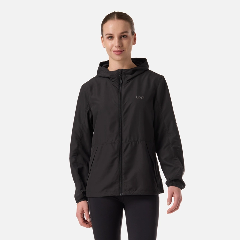 LIPPI CHAQUETA MUJER NIGHTFALL WINDBREAKER HOODY JACKET NEGRO LIPPI