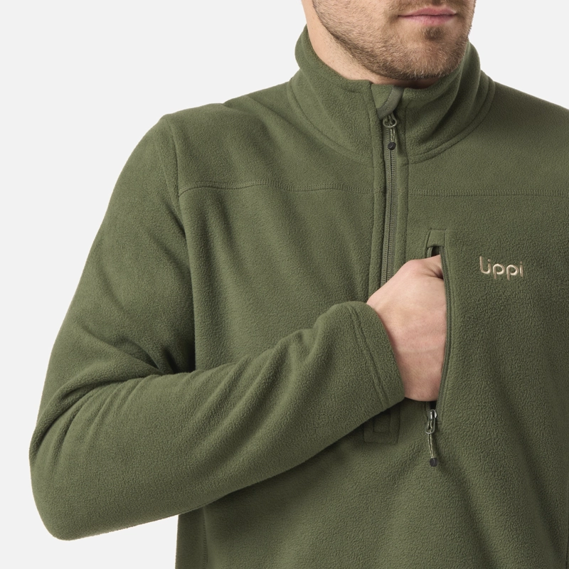 POLAR HOMBRE PAICAVI THERM-PRO 1/4 ZIP JACKET VERDE MUSGO LIPPI - 4