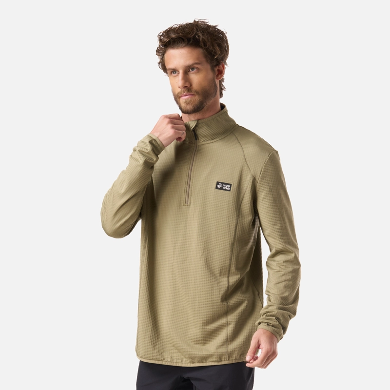 POLERON HOMBRE TAINA VERDE OLIVA HAKA HONU - 2