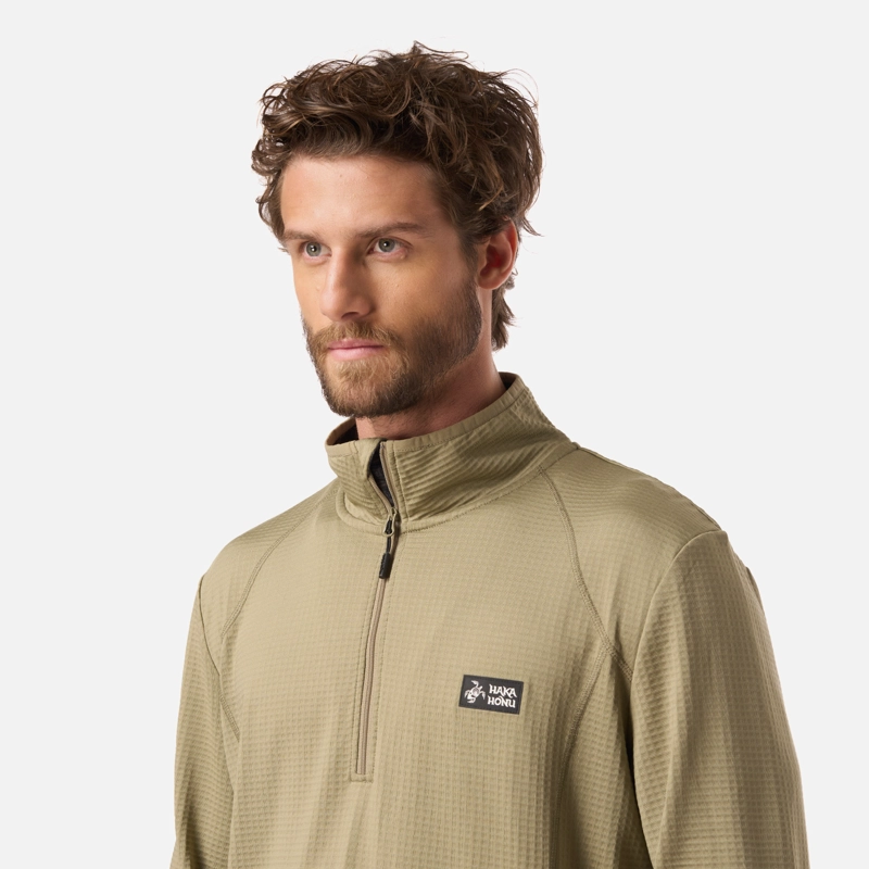 POLERON HOMBRE TAINA VERDE OLIVA HAKA HONU - 4