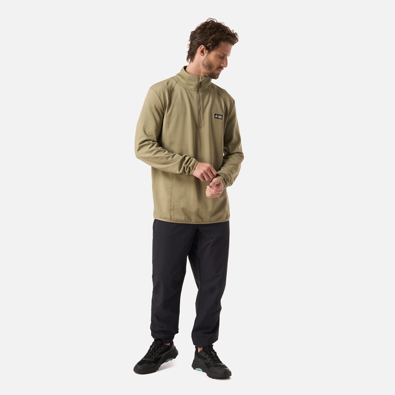 POLERON HOMBRE TAINA VERDE OLIVA HAKA HONU - 5