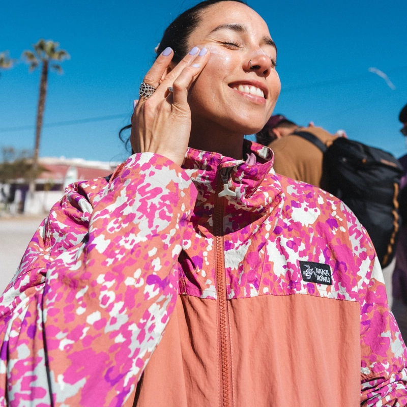 CHAQUETA MUJER HIJA DEL VIENTO TERRACOTA CLARO HAKA HONU - 8
