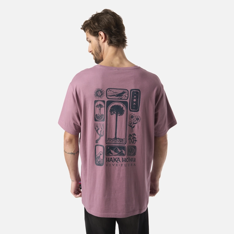 POLERA HOMBRE MOSAICOS LILA HAKA HONU - 2