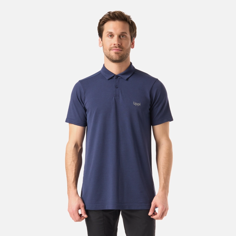 LIPPI POLERA HOMBRE B-CLASSIC SEAMLESS POLO AZUL OSCURO LIPPI
