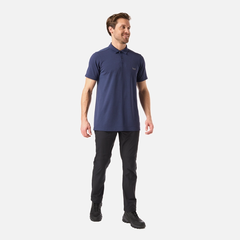 POLERA HOMBRE B-CLASSIC SEAMLESS POLO AZUL OSCURO LIPPI - 6