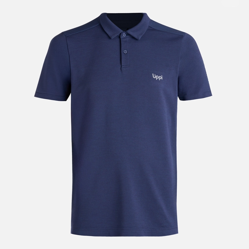 POLERA HOMBRE B-CLASSIC SEAMLESS POLO AZUL OSCURO LIPPI - 7