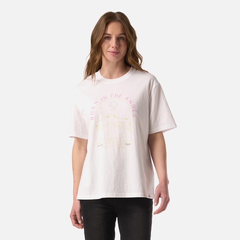 POLERA MUJER LOGO LIPPI T-SHIRT BLANCO LIPPI V26 - 1