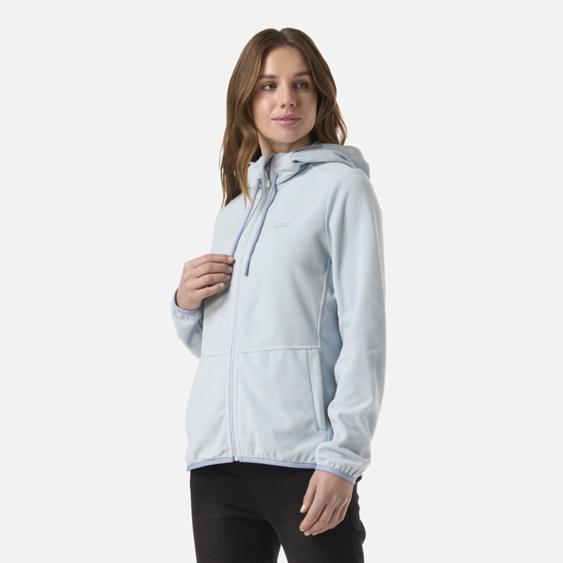 POLAR MUJER STRIPES NANO-F FULL ZIP HOODY CELESTE LIPPI - 2