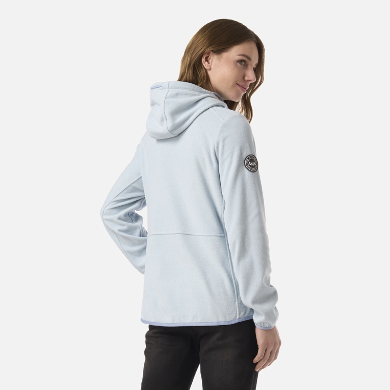 POLAR MUJER STRIPES NANO-F FULL ZIP HOODY CELESTE LIPPI - 3