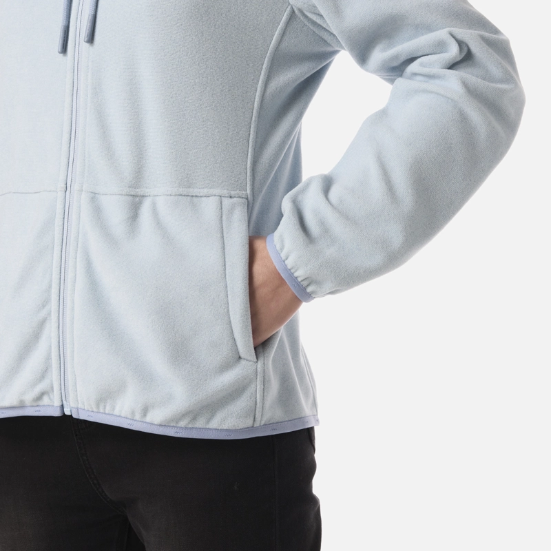 POLAR MUJER STRIPES NANO-F FULL ZIP HOODY CELESTE LIPPI - 5