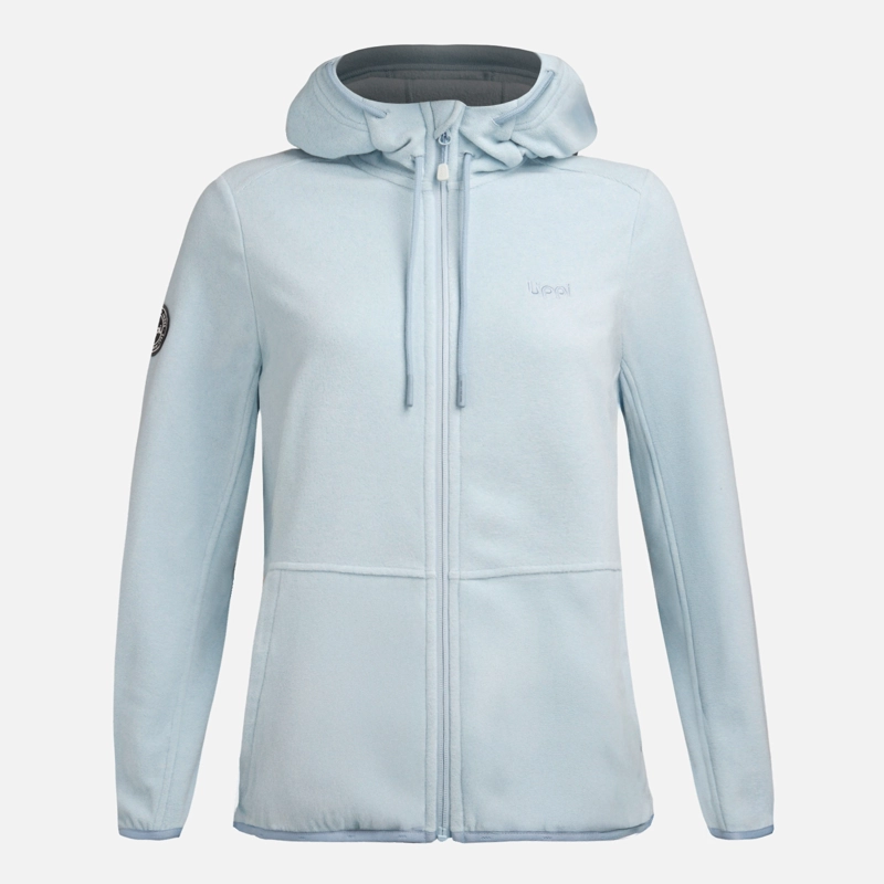 POLAR MUJER STRIPES NANO-F FULL ZIP HOODY CELESTE LIPPI - 7