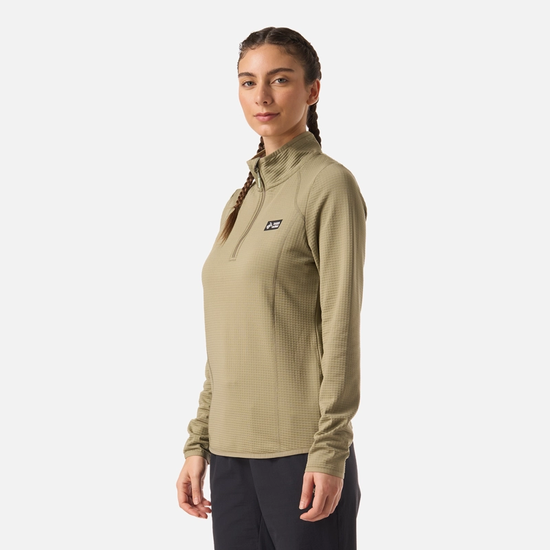 POLERON MUJER TAINA VERDE OLIVA HAKA HONU - 2