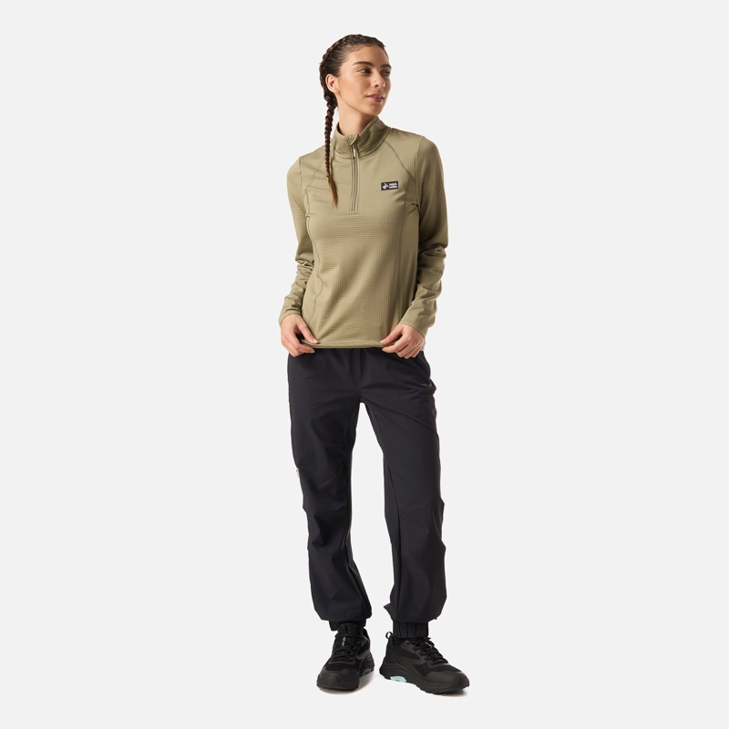 POLERON MUJER TAINA VERDE OLIVA HAKA HONU - 5