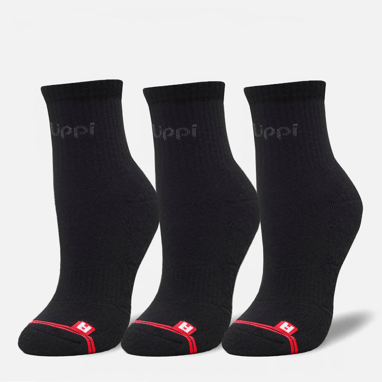 LIPPI CALCETINES LOGO LIPPI PACK SHORT NEGRO LIPPI V26