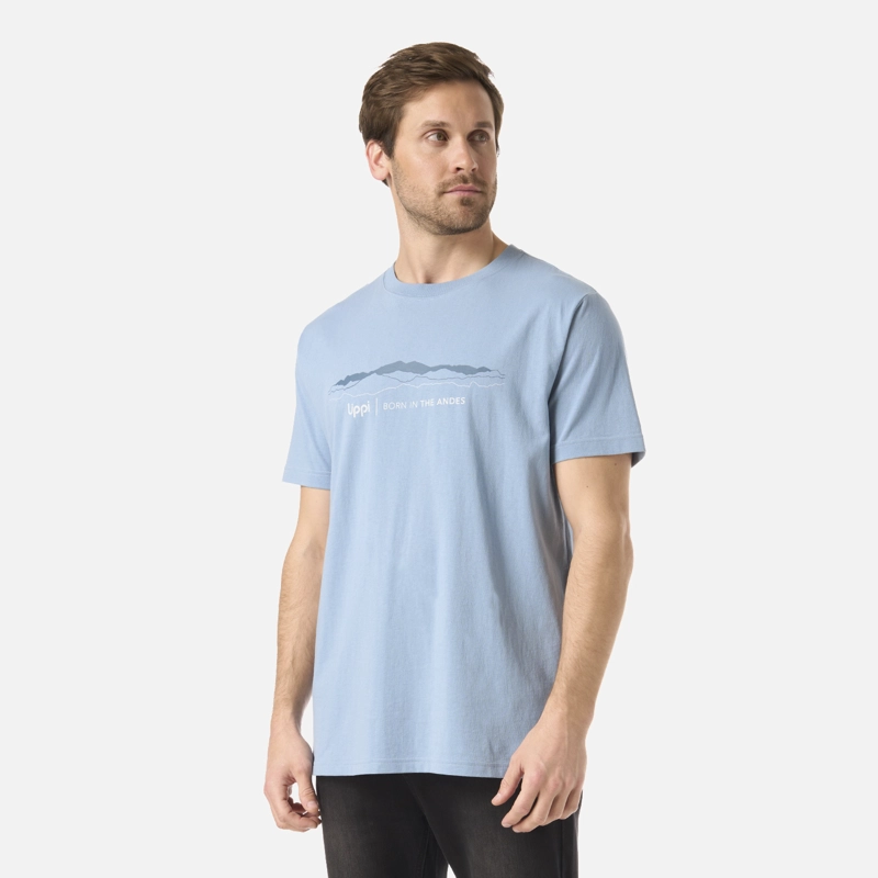 POLERA HOMBRE LOGO LIPPI FRONT PRINT T-SHIRT AZUL PIEDRA LIPPI - 2