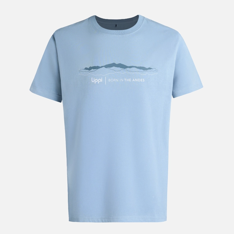 POLERA HOMBRE LOGO LIPPI FRONT PRINT T-SHIRT AZUL PIEDRA LIPPI - 6