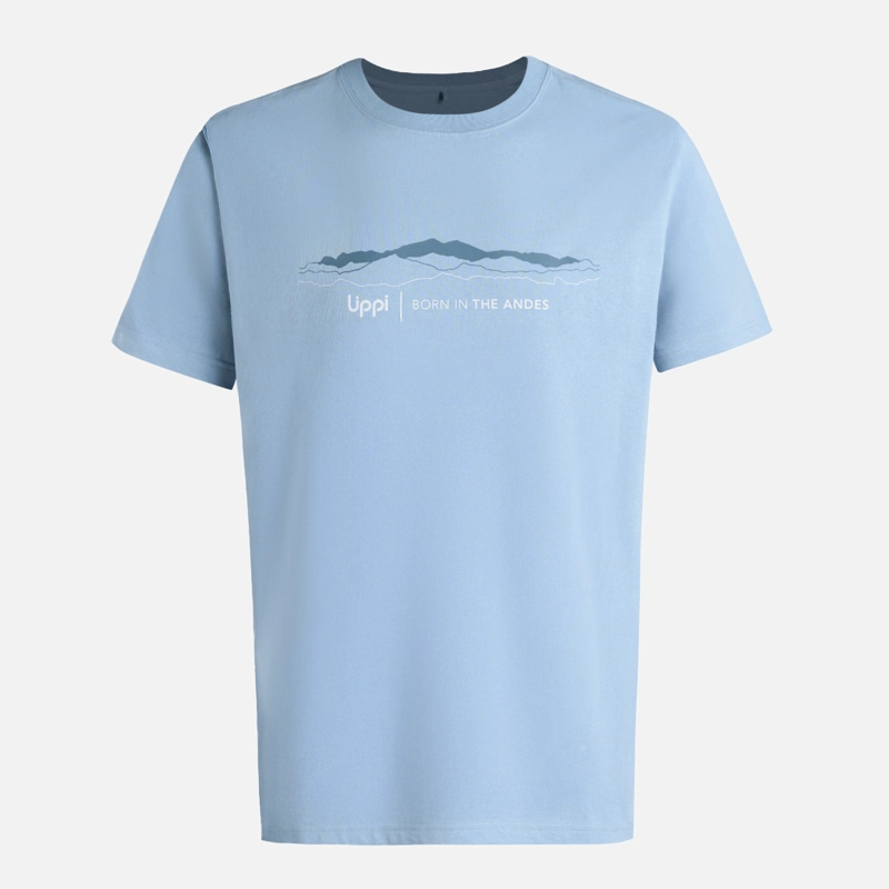 POLERA HOMBRE LOGO LIPPI FRONT PRINT T-SHIRT AZUL PIEDRA LIPPI - 6