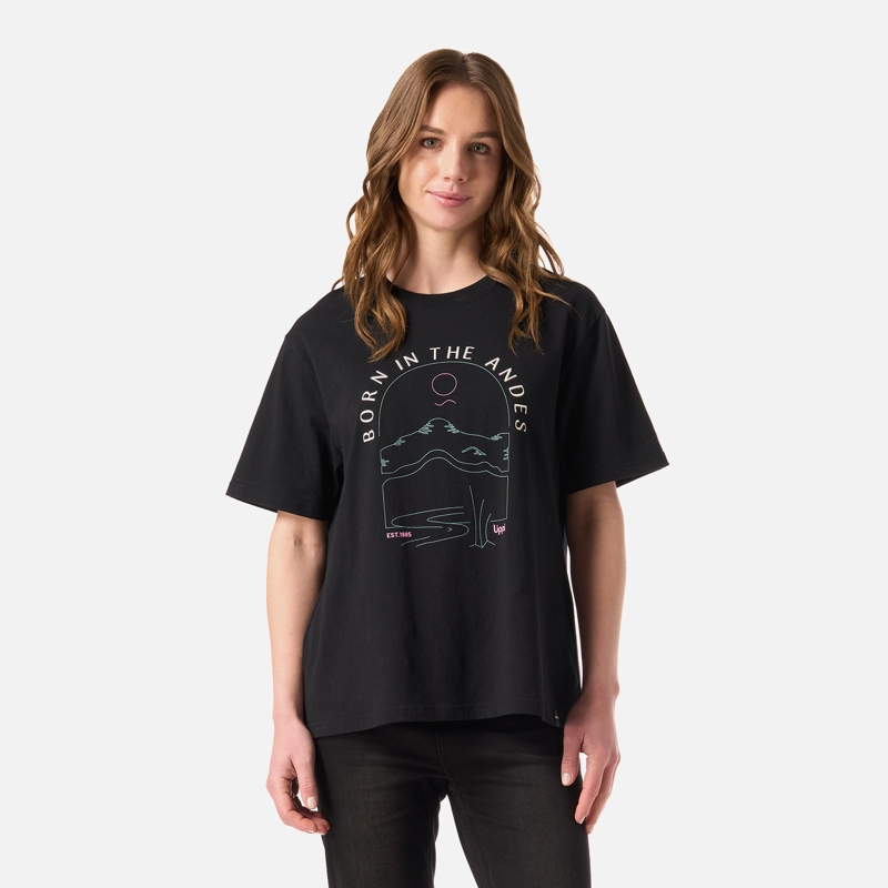 LIPPI POLERA MUJER LOGO LIPPI T-SHIRT NEGRO LIPPI