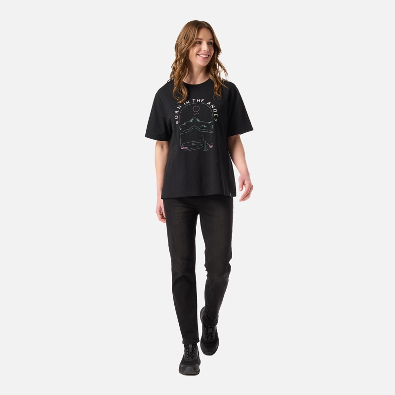 POLERA MUJER LOGO LIPPI T-SHIRT NEGRO LIPPI - 5