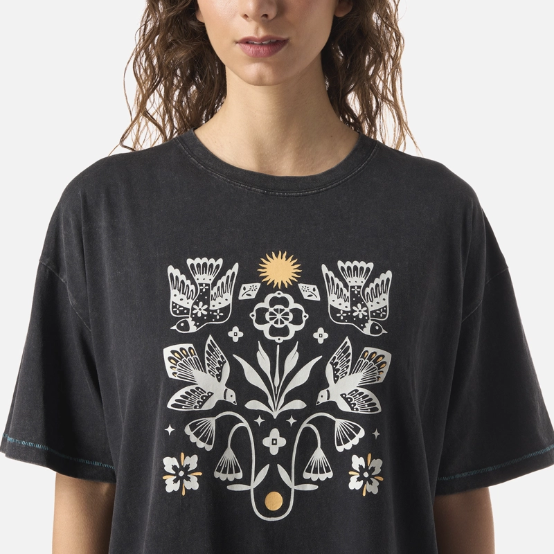 POLERA MUJER GORRION NEGRO HAKA HONU - 4