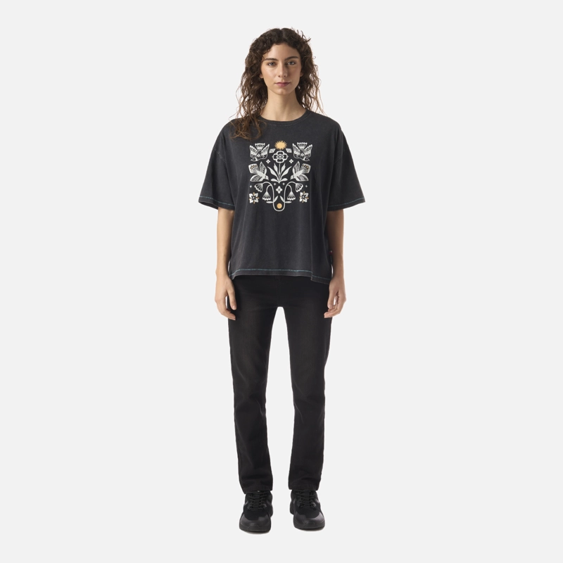 POLERA MUJER GORRION NEGRO HAKA HONU - 5