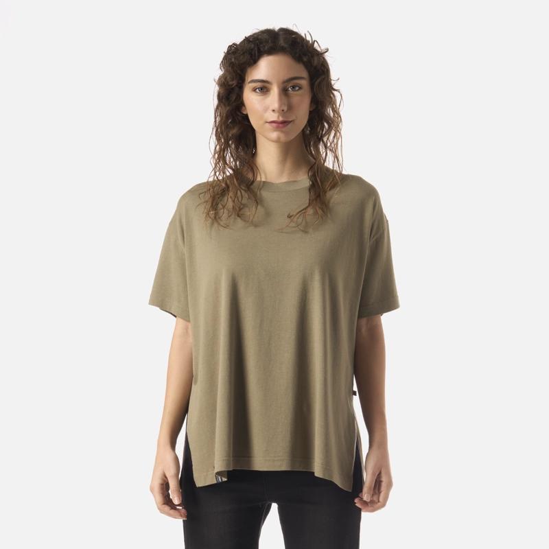 POLERA MUJER MAMBOO VERDE OLIVA HAKA HONU - 1