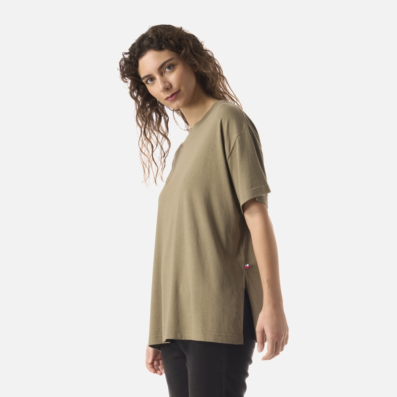 POLERA MUJER MAMBOO VERDE OLIVA HAKA HONU - 2