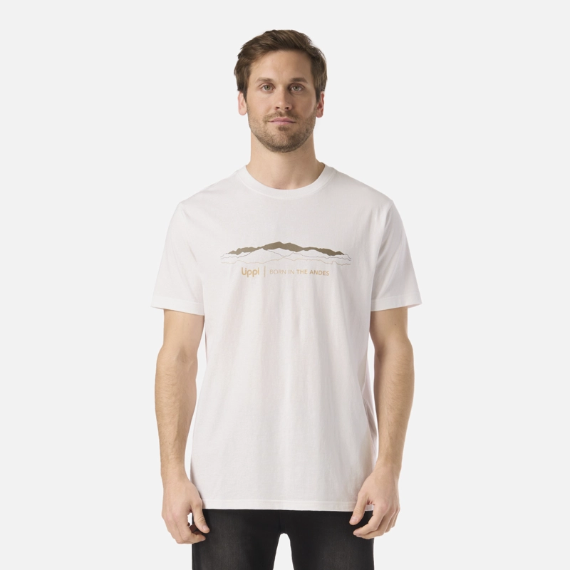 POLERA HOMBRE LOGO LIPPI FRONT PRINT T-SHIRT BLANCO LIPPI V26 - 1