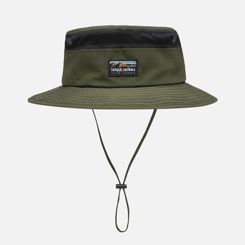 SOMBRERO UNISEX PENSADOR VERDE MILITAR HAKA HONU - 1