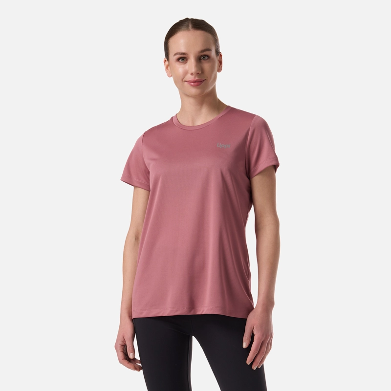 POLERA MUJER CORE Q-DRY T-SHIRT ROSA OSCURO LIPPI - 1