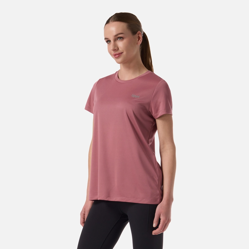 POLERA MUJER CORE Q-DRY T-SHIRT ROSA OSCURO LIPPI - 2