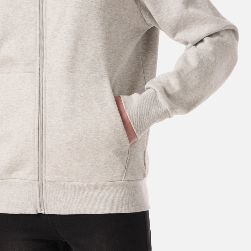 POLERON MUJER ULMO LIGHT FULL ZIP HOODY SWEATSHIRT GRIS LIPPI V26 - 5