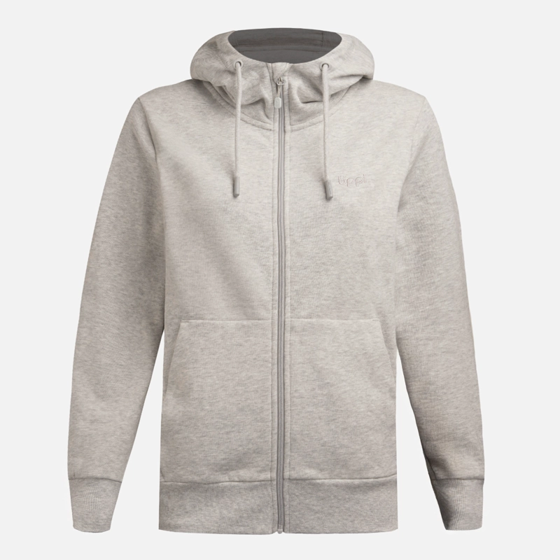 POLERON MUJER ULMO LIGHT FULL ZIP HOODY SWEATSHIRT GRIS LIPPI V26 - 7