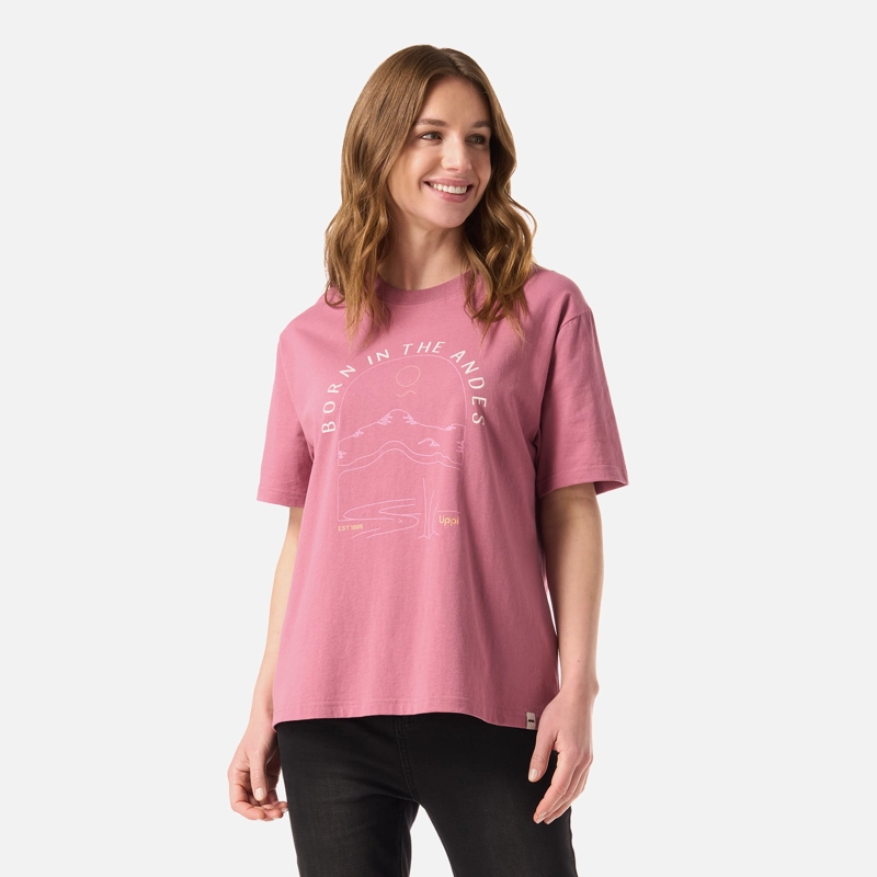 POLERA MUJER LOGO LIPPI T-SHIRT ROSA OSCURO LIPPI - 2