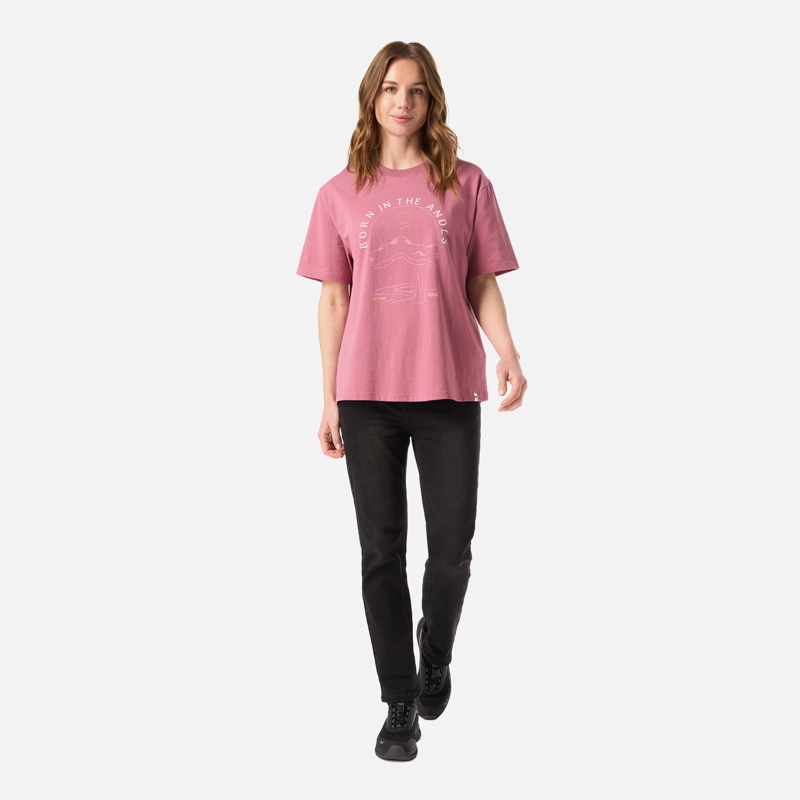 POLERA MUJER LOGO LIPPI T-SHIRT ROSA OSCURO LIPPI - 5