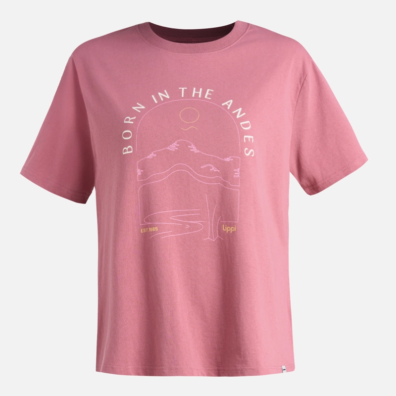 POLERA MUJER LOGO LIPPI T-SHIRT ROSA OSCURO LIPPI - 6