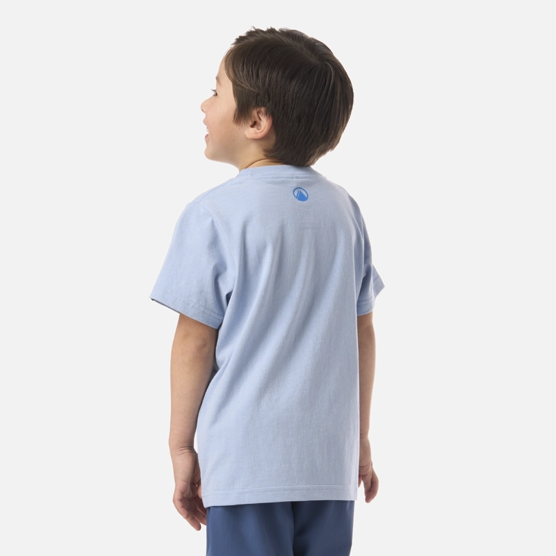 POLERA NIÑO LOGO LIPPI T-SHIRT CELESTE OSCURO LIPPI - 2