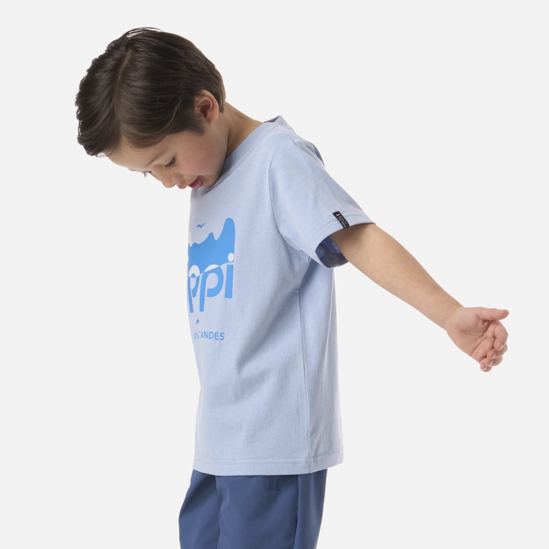 POLERA NIÑO LOGO LIPPI T-SHIRT CELESTE OSCURO LIPPI - 3