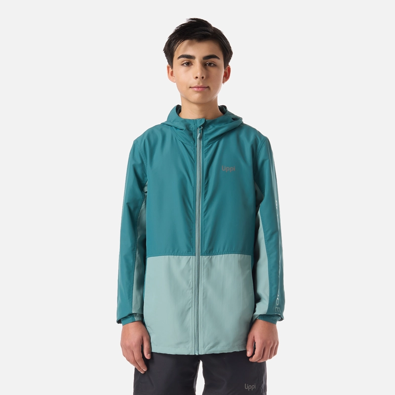 CHAQUETA TEEN BOY NIGHTFALL WINDBREAKER HOODY JACKET PETROLEO OSCURO LIPPI - 1