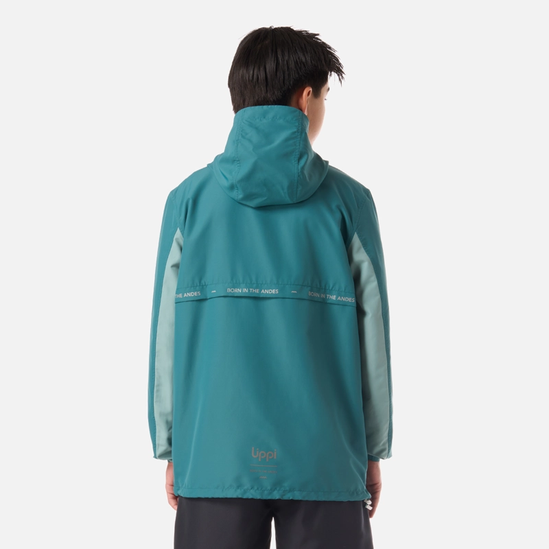 CHAQUETA TEEN BOY NIGHTFALL WINDBREAKER HOODY JACKET PETROLEO OSCURO LIPPI - 3
