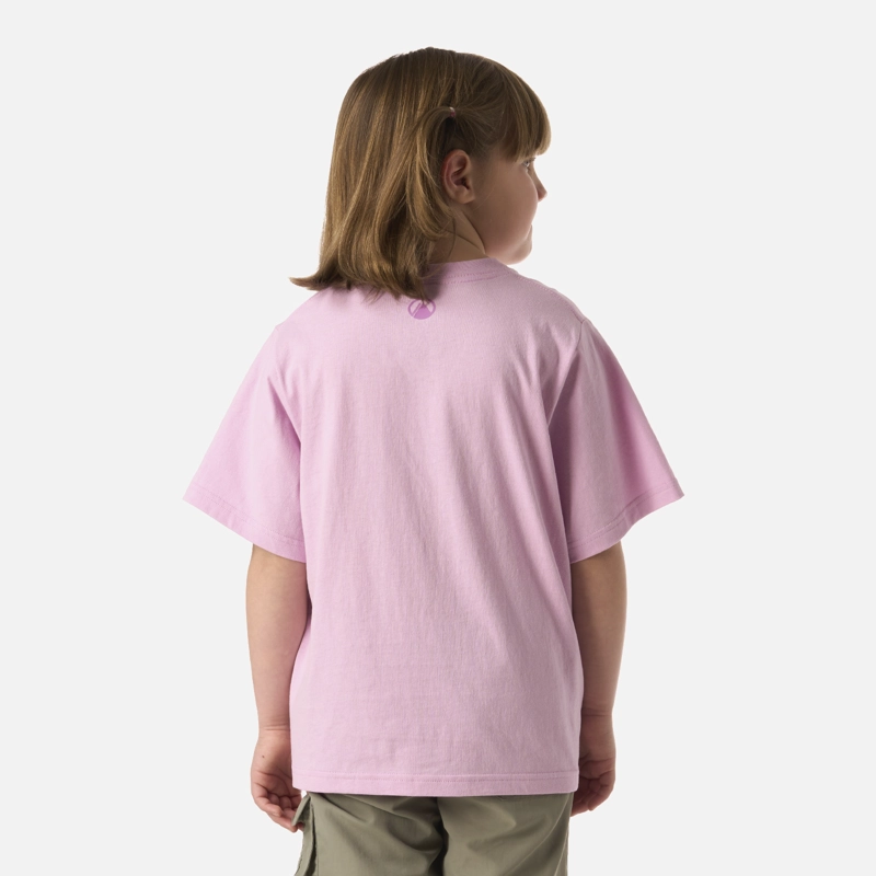 POLERA NIÑA EXPLORE OVERSIZE T-SHIRT ROSA LIPPI - 3