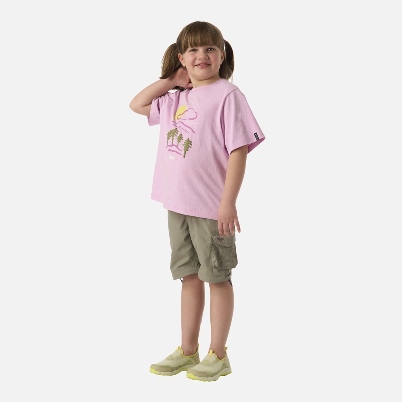 POLERA NIÑA EXPLORE OVERSIZE T-SHIRT ROSA LIPPI - 5