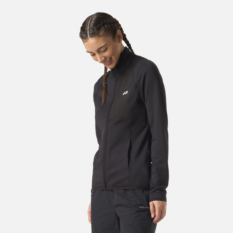 POLERON MUJER TAINA FULL ZIP NEGRO HAKA HONU - 2